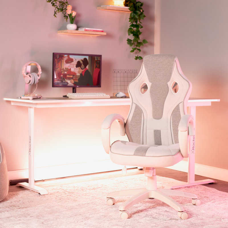 Pink gaming chair wayfair discount